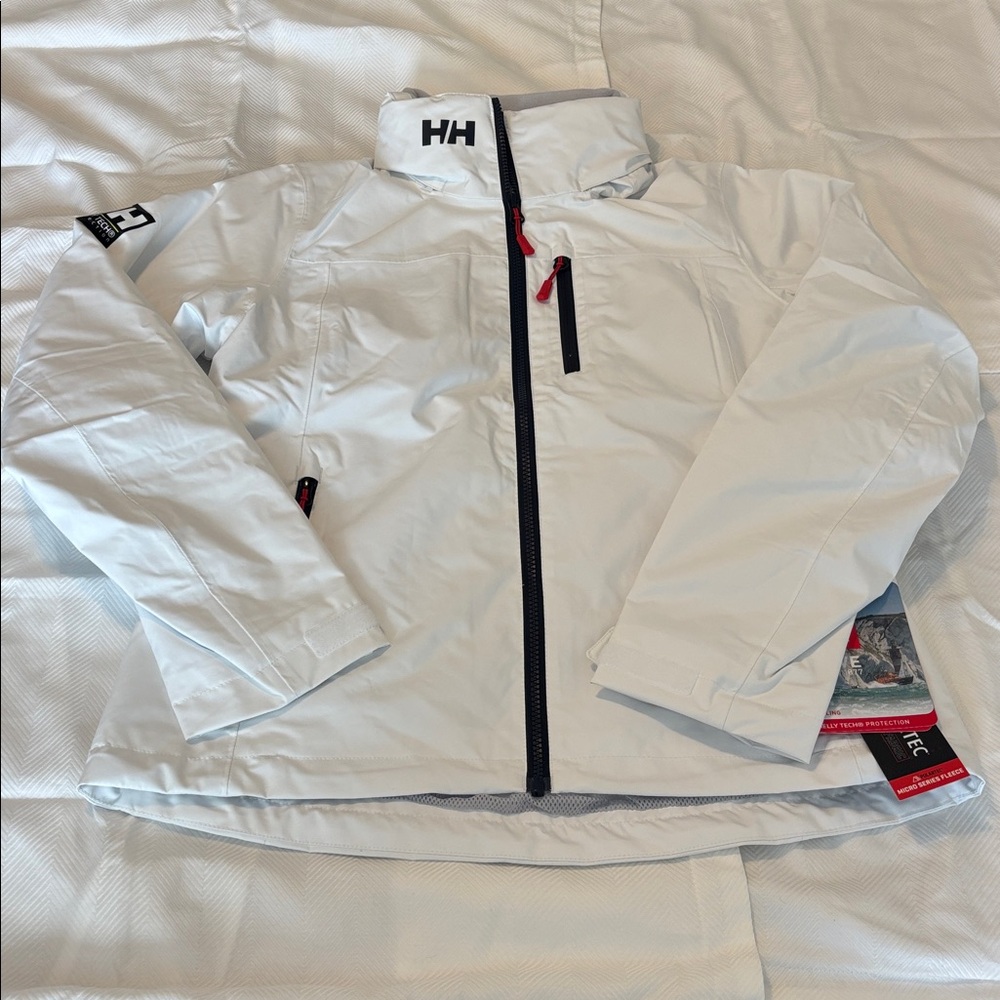 NEW Helly Hansen Crew Hooded Midlayer Sailing Jacket 2.0
White Sz Small